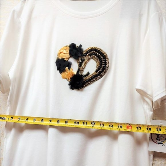 LVRhinestone HANDMADE, Ladies Tee, Bling T-Shirt, Perfect Gift. - Picture 3 of 6